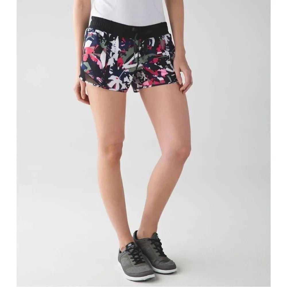 Lululemon Hotty Hot tropical pink sporty athletic 6 shorts